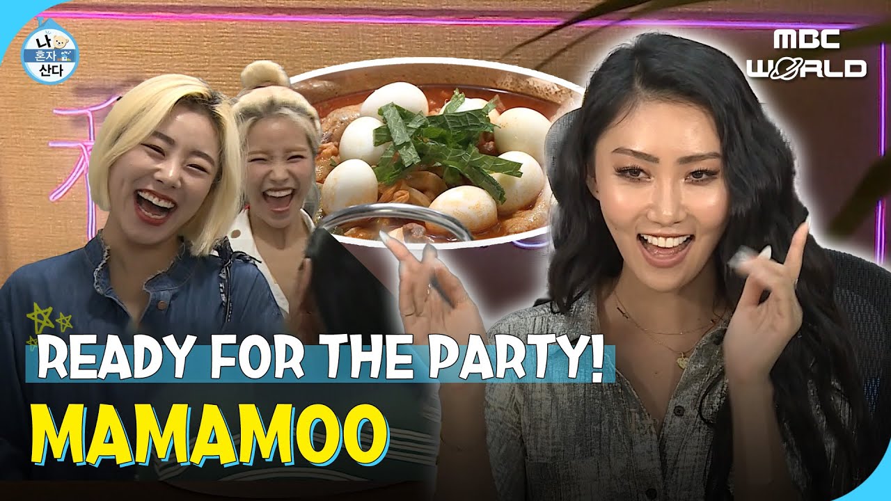 [C.C.] MAMAMOO came to Hwasa's housewarming party! #HWASA #MAMAMOO