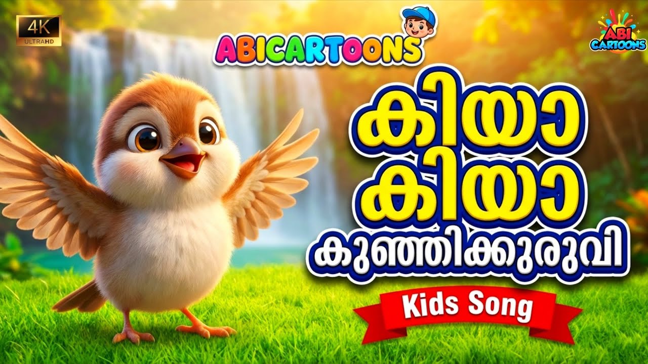  കിയാ കിയാ കുരുവി 🎶 | 3D Kids Animation |Malayalam Nursery Rhymes 
