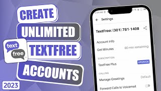 how To Create Unlimited TextFree Account 2023 screenshot 4