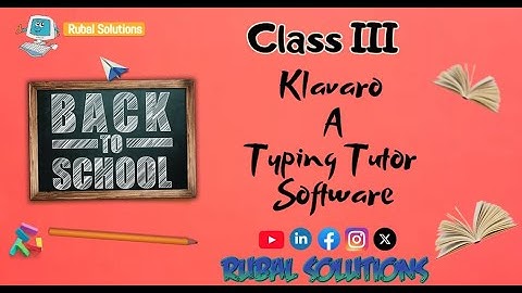 Klavaro - A Typing Tutor Software ( A SIMPLE TYPING SOFTWARE)