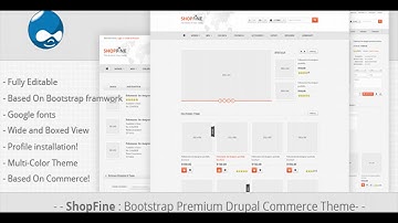 Shopfine - Drupal Commerce Theme | Themeforest Website Templates and Themes