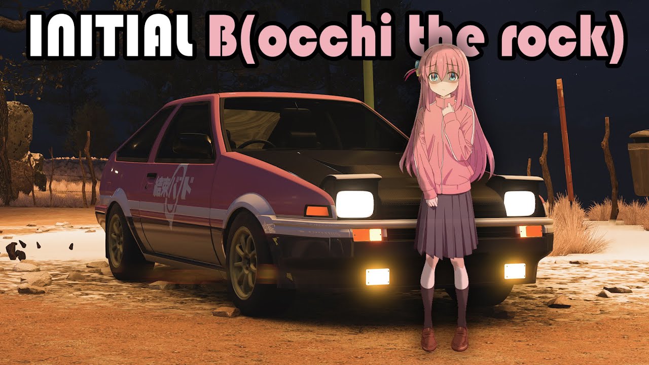 Initial D: 5th Stage Eyecatch but its Bocchi the Rock! : r