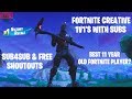 🔴 1V1ing SUBS IN CREATIVE | Best 11 Year Old Fortnite Player? FORTNITE LIVE & FREE SHOUTOUTS 🔴