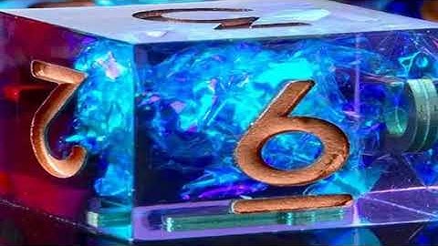 Resin Sharp Edge DND Dice Set for Dungeons and Dragons Role Playing and Tabletop Game