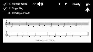 Level 1: C Major Sight Reading (do re) Exercise #1