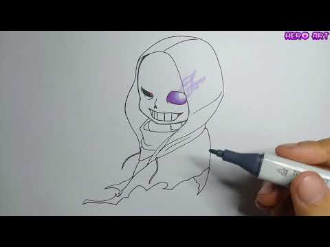 How To Draw Sans Cách Vẽ Sans Đơn Giản Không Tẩy xóa