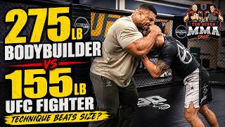 🔥 275lb LARRY WHEELS vs 155lb UFC Fighter… MMA Is Different!