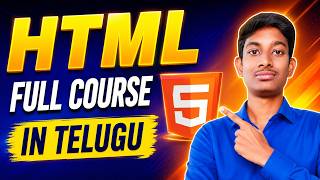 HTML Full Course in Telugu | Zero to Hero | Beginners