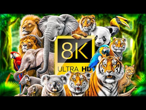 Видео: АНИМАЛЬНАЯ ВСЕЛЕННАЯ 60FPS 8K УЛЬТРА HD