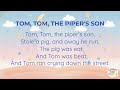 Tom Tom The Piper's Son Nursery Rhyme for Kids📚Read Aloud &amp; Early Reading Practice