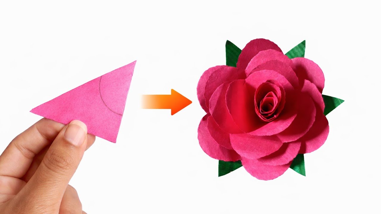 How To Make Paper Rose Bouquet diy Paper craft| Beautiful Paper Rose Flower Making easy |