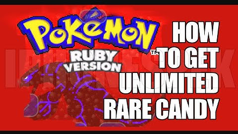 Pokémon Ruby Rare Candy and Master Ball Cheat Code