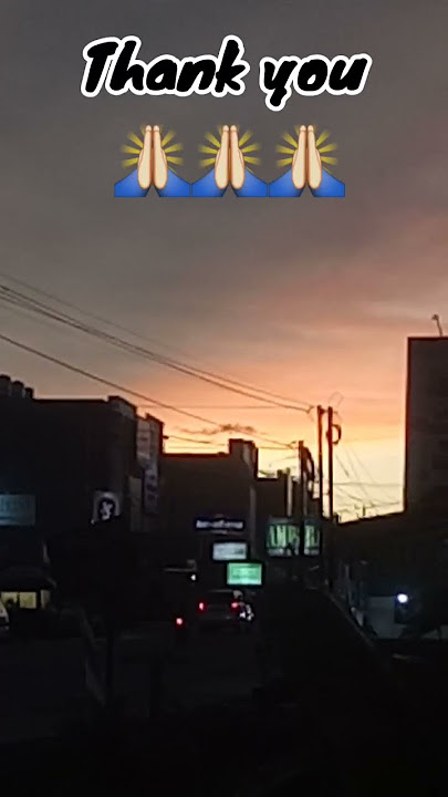 Senja di tengah Kota Pringsewu Lampung