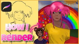 How I render | colouring process