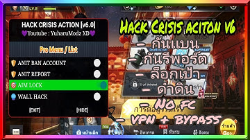 โปรเกม Crisis Action​ v4.1.7 ฟั่งชั่นเพียบ! เเก้เด้งเเล้ว! | Hack Crisis​ Action​ Mod Menu 🖤No Root🖤