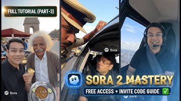 Sora 2 Mastery (Part 3) –Cameo Complete Videos Tutorial 🔥#sora2 #openai #ai