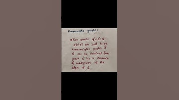 #Graph_Theory--73--Elementary subdivision & homeomorphic graphs