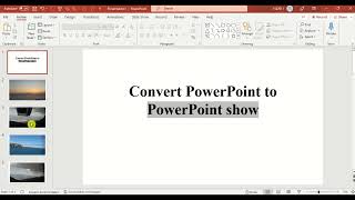 شرح برنامج بوربوينت - تحويل البوربوينت الى صيغة غير قابلة للتعديل - Convert to PowerPoint show
