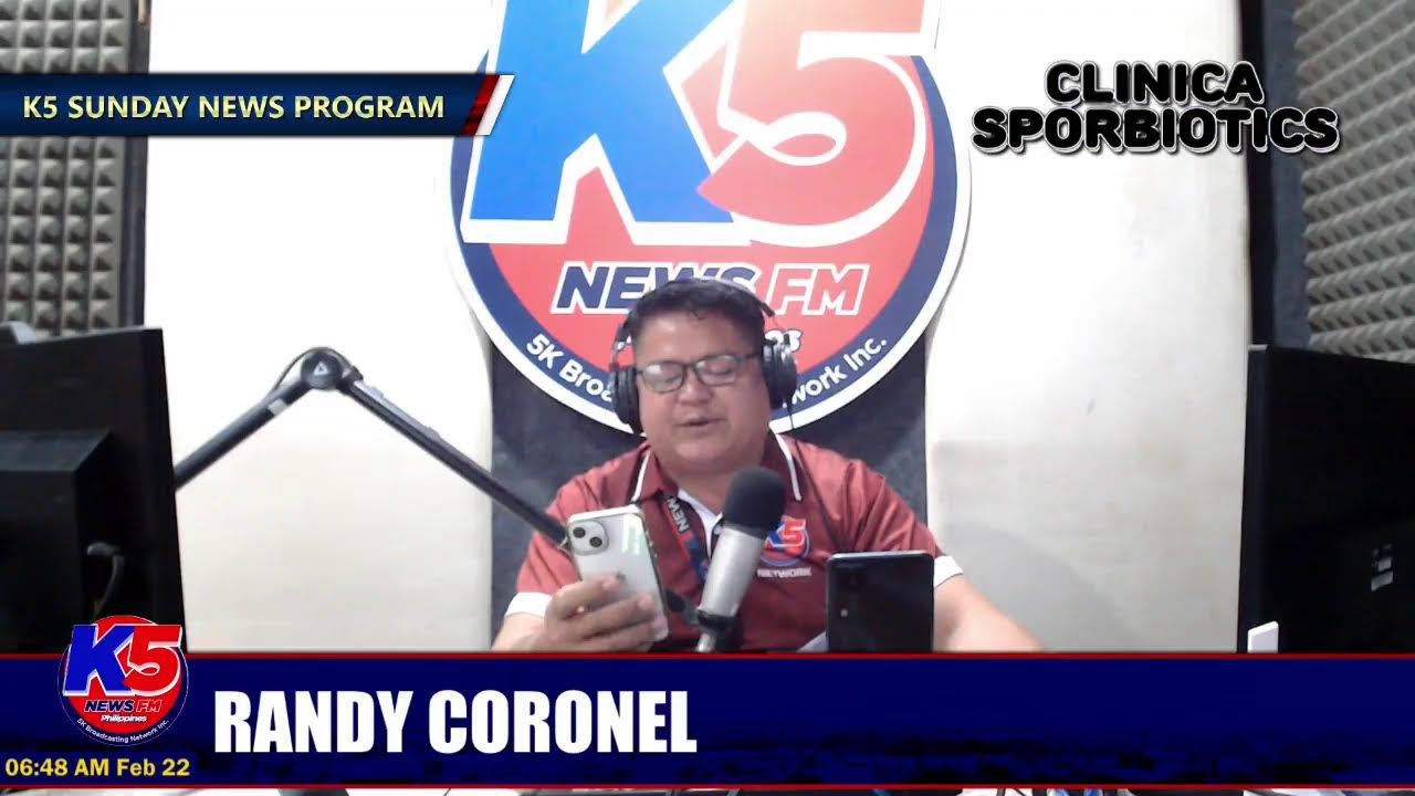 K5 News FM Bayawan Digital News Live Stream | K5 Sunday News Program hosted by K5 Randy Coronel