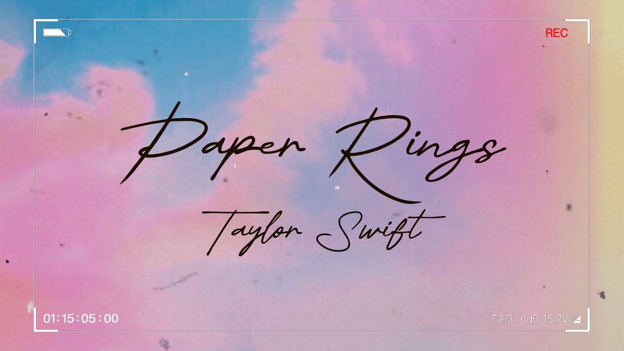 paper rings, taylor swift | Taylor swift lyrics, Taylor swift wallpaper, Taylor  swift song lyrics