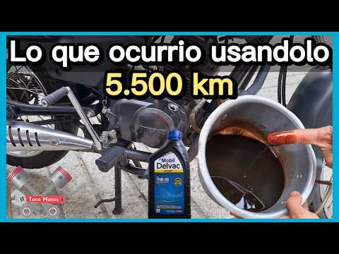 ⛔ This is what happened after using DIESEL oil in my motorcycle for 5,500 km (CK-4/SP)