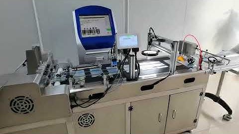 Feeding platform with HP printing & Camera inspection system as well as collection conveyor