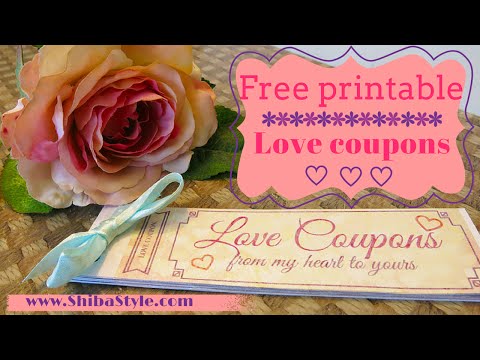 Love coupon | Free printable DIY goft for your boyfriend or husband