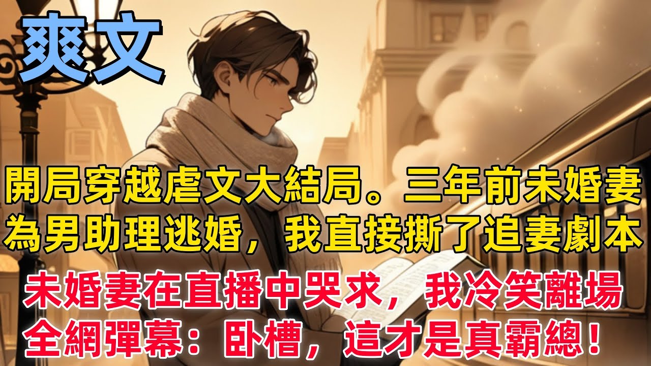 【爽文】開局穿越虐文大結局。三年前，未婚妻為男助理逃婚，我直接撕了追妻劇本，未婚妻在直播中哭求，我冷笑離場，全網彈幕：卧槽，這才是真霸總！