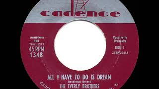 1958 HITS ARCHIVE: All I Have To Do Is Dream - Everly Brothers (orig. #1 version) Resimi