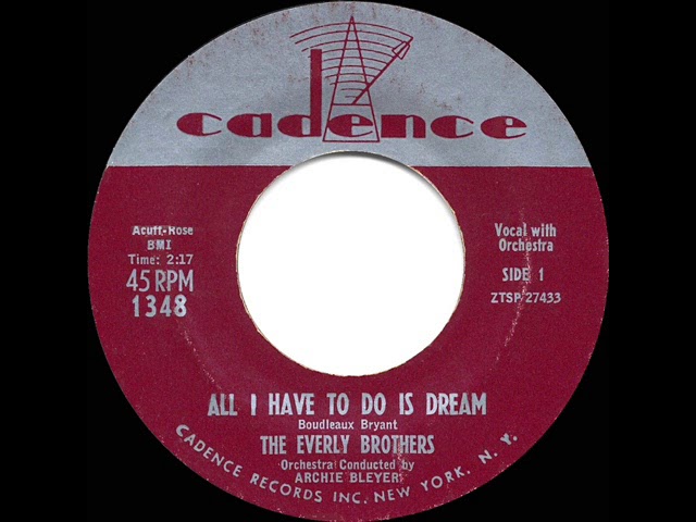 1958 HITS ARCHIVE: All I Have To Do Is Dream - Everly Brothers (orig. #1 version)