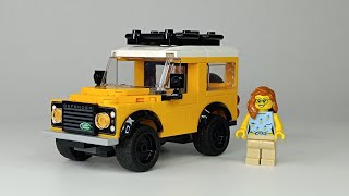 Lego 40650 Land Rover Classic Defender Speed Build Review ASMR