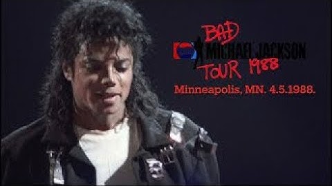 (Reupload) Michael Jackson live Minneapolis May 4, 1988. (Snippets)