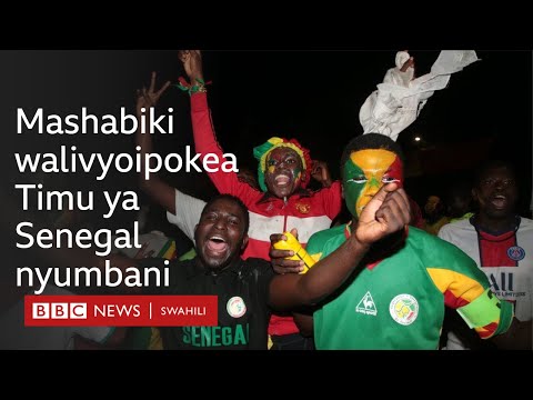 Senegal wakaribishwa nyumbani kwa shamra shamra