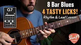 Video thumbnail of "4 Tasty Blues Licks + The Classic 8 Bar Progression!"