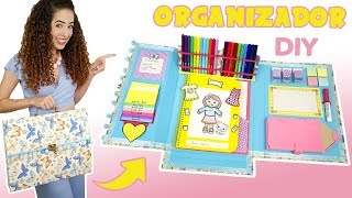 DIY VOLTA ÀS AULAS: PASTA ORGANIZADORA DE MATERIAL ESCOLAR | Paula Stephânia