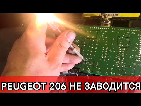 Peugeot 206 заглушили и больше не заводится. Не работает бензонасос, пропало питание. Слабое место.