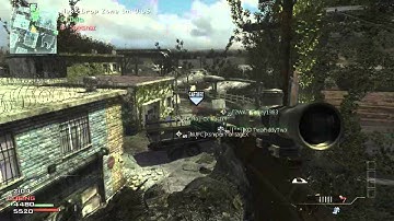 MW3 12 Kill streak MSR - Rushing the enemy On Dropzone - Fallen