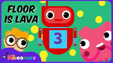 The Floor is Lava 3 | Gross & Funny Obstacle Game | The Kiboomers Kids Dance Songs & Nursery Rhymes
