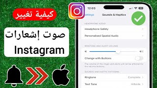 [iOS 17] كيفية تغيير صوت إشعارات Instagram على iPhone -iPad 2023