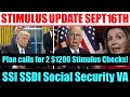 Stimulus Check Update | SSI SSDI Social Security VA | SNAP/WIC | Second Stimulus Check | Rent Assist