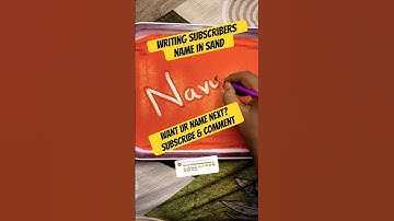 ✨ Navya ❤️ Sand Art | ASMR Satisfying Name Writing #sandart #shorts