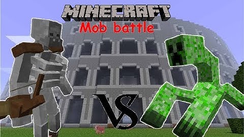 Minecraft Mob battle - Mutant Creeper vs Mutant Skeleton