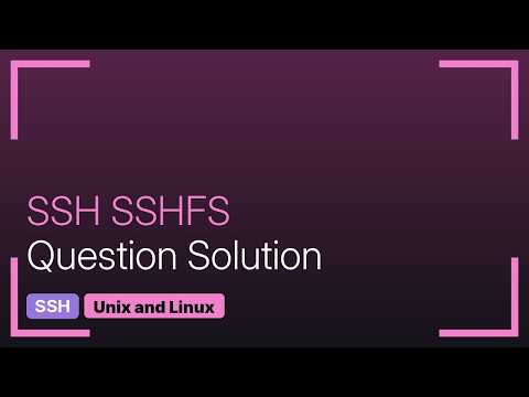 sshfs error: Connection reset by peer