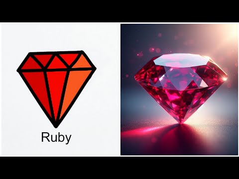 Easy RUBY 🔴 Drawing ! Very Easy #easydrawings #kidsdrawing #ruby