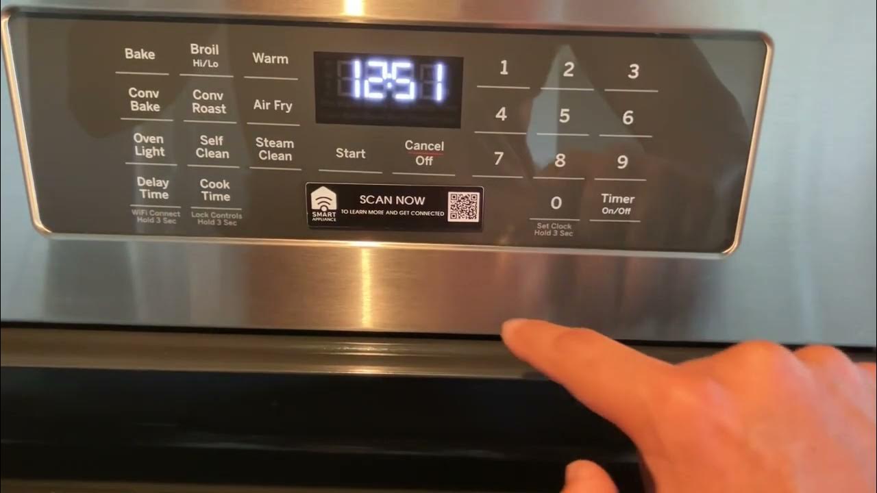 How To Change Time On GE Profile Gas Range stove changetime 