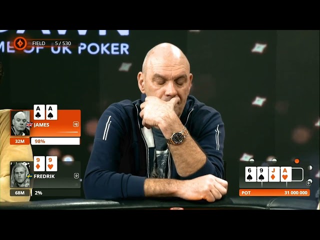 Nice COOLER! AA vs 99 - $10K Main Event Final Table | Classic Hands - MILLIONS UK 2020 | partypoker