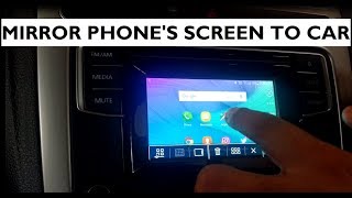 How to Mirror Your Phone Screen in Car's Touchscreen - Volkswagen Polo - RCD 330G