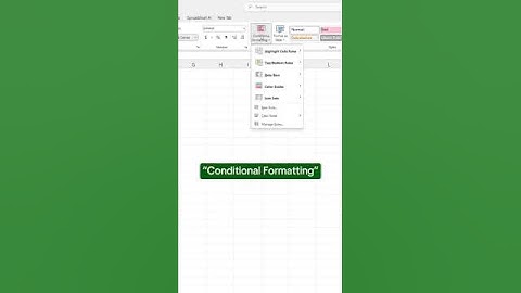 Conditional formatting in excel | Excel Shortcuts #excel #reels #shorts #viralvideo #microsoft #yt