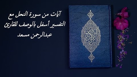 تلاوة هادئة من سورة النحل للقارئ عبدالرحمن مسعد