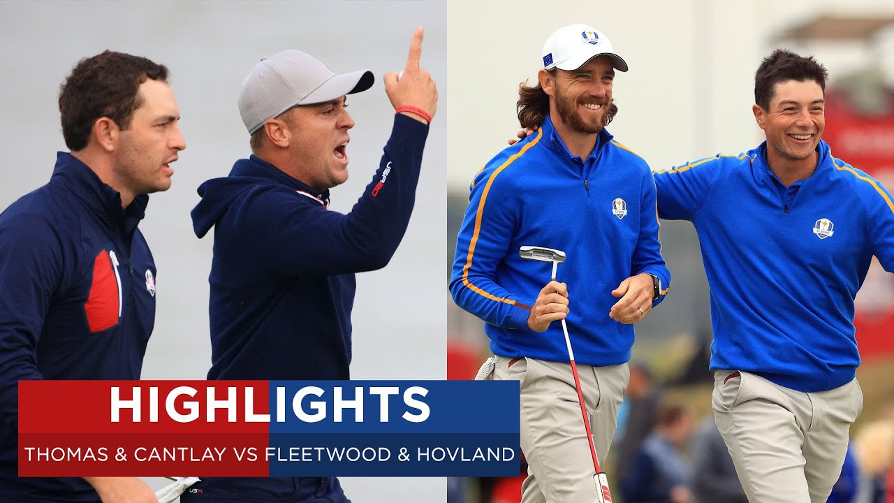 Thomas and Cantlay vs Fleetwood and Hovland Extended Highlights 2020 Ryder Cup